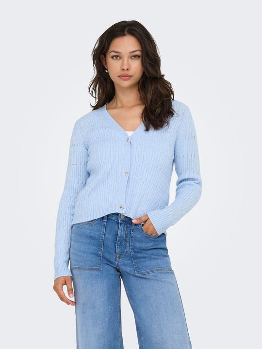 Actual product image Only Onlkatia Ls Cable V-Neck Cardi Knt Nca (L)