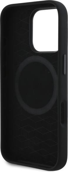 Actual product image BMW BMHMP16X23SCUK iPhone 16 Pro Max 6.9" czarny/black hardcase Silicone Cut Tricolor Lines Mag (Apple iPhone 16 Pro Max)