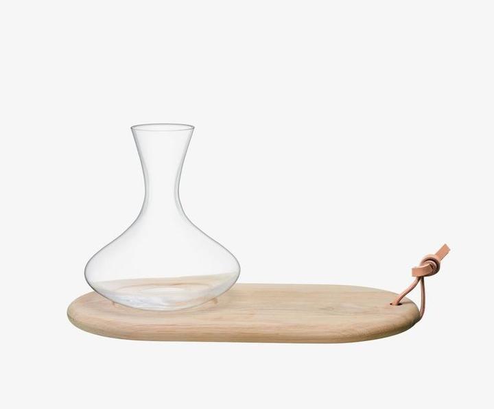 Immagine prodotto LSA Tagliere per formaggi in legno di quercia caraffa per vino - 1,4L trasparente (1.40 l)