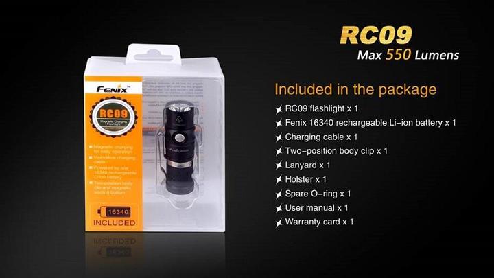 Actual product image Fenix Rc09 (7.50 cm, 550 lm)