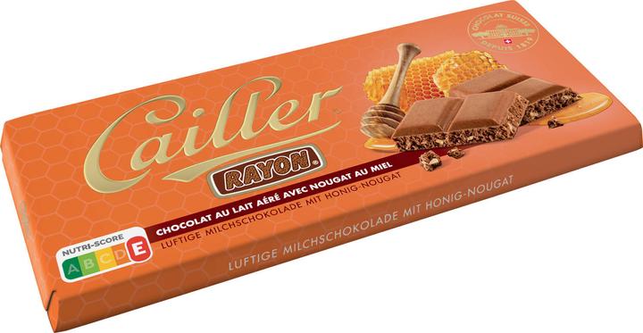 Immagine prodotto Cailler Rayon Tavoletta al Cioccolato al Latte e Torrone al Miele (100 g)
