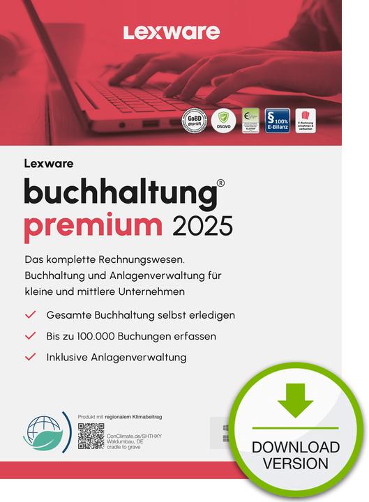 Immagine prodotto Lexware buchhaltung premium 2025 Download Jahresversion (365-Tage) (1 Utente, 12 mesi)