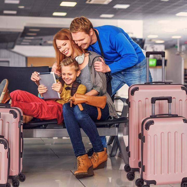 Immagine prodotto Arebos Valigia (94 l, Bagaglio a mano (fino a 50 litri), M (50 - 90l), L (90 - 115l), XL (da 115l))