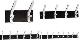 Actual product image Unilux Coat hook "CYPRES", 4 hooks 3-fold hooks made of aluminum, bracket made of steel with