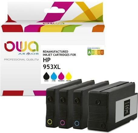 Image du produit Armor OWA K10452OW - Compatible - noir - cyan - magenta - jaune - HP - Multipack - HP 95 (M, CF, C, Y)