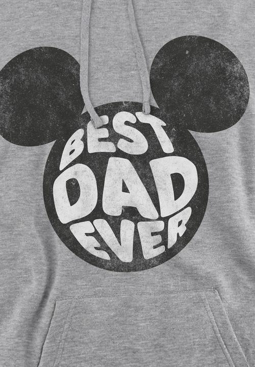 Immagine prodotto Disney Best Dad Ever Felpa con Cappuccio Topolino Uomo (XL)