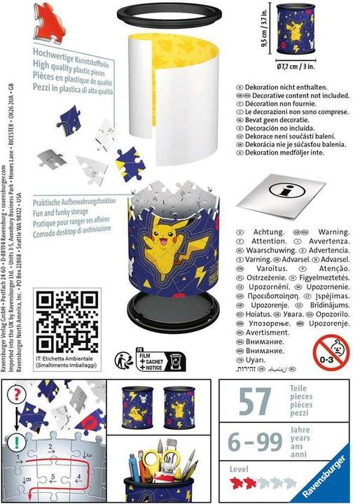 Image du produit Ravensburger 3D - Trousse à crayons Pokemon (54 pièces)