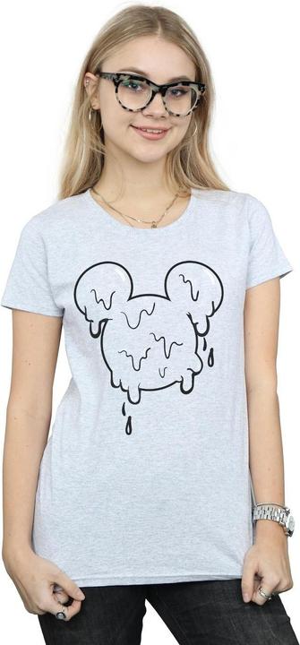 Actual product image Disney Womens/Ladies Mickey Mouse Ice Cream Head Cotton T-Shirt (S)