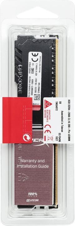 Produktbild HyperX Fury (1 x 8GB, 2666 MHz, DDR4-RAM, DIMM)