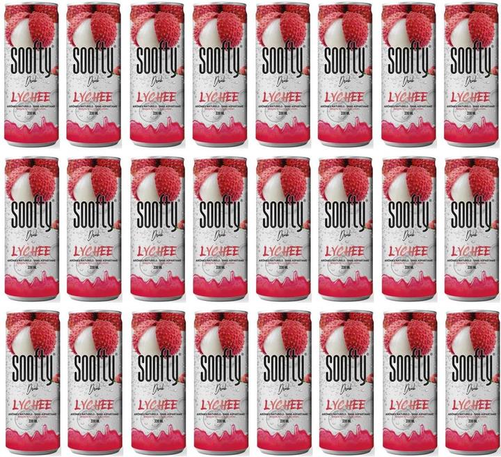 Image du produit Soofty Drink Soft-Drinks Litschi 24 x 0.33 l (24 x 33 cl)