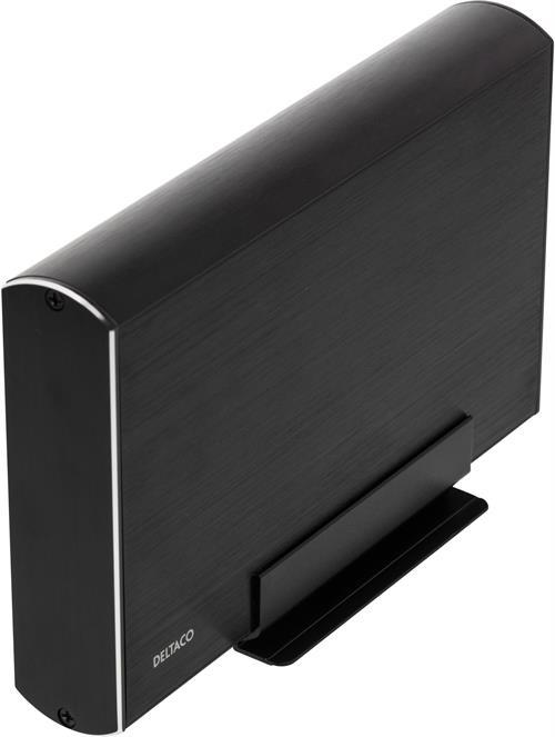 Deltaco MAP-GD34U3 - Boîtier pour disque dur - 3.5 pouces - Serial ATA III - connectivité USB - faible (3.5")