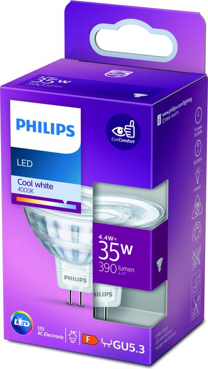 Actual product image Philips Lamp (GU5.3, 4.40 W, 390 lm, 1 x, F)