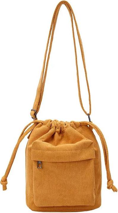 Only-Bags.Store Cord-Einkaufstasche mit Kordelzug, Schultertasche, Hobo-Tasche, lässige Handtaschen, grosse