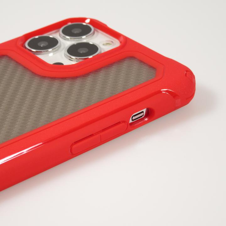 Produktbild PhoneLook Hülle Military Elite kompakt Cover mit semi-transparentem Carbon Rücken (Apple iPhone 14 Pro Max)