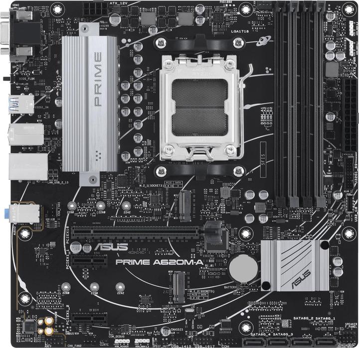 ASUS Prime A620M-A-CSM (AM5, AMD SoC, mATX)