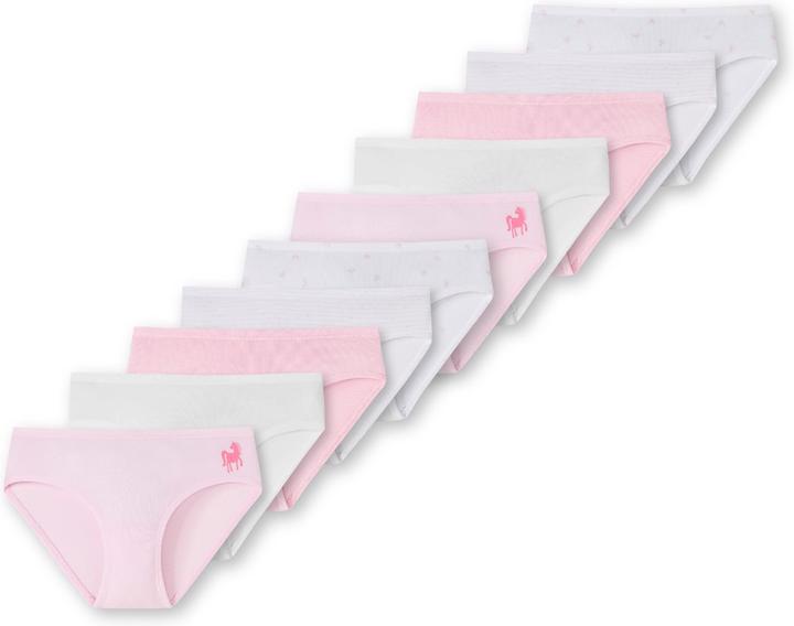 Schiesser 10er Pack 95/5 Kids Girls Organic Cotton Slips