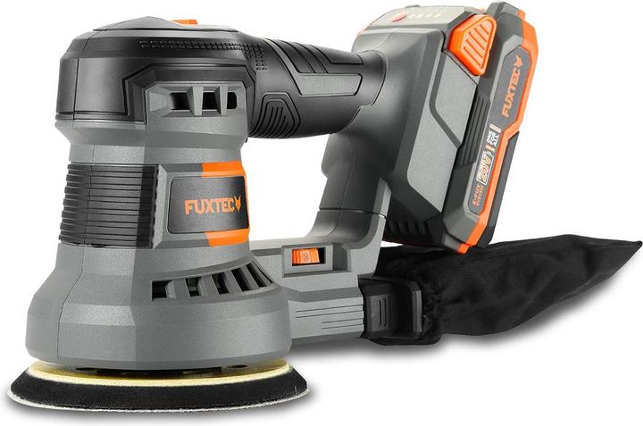 Immagine prodotto Fuxtec Levigatrice rotativa a batteria da 20V FX-E1RS20 SET con 1 x batteria 2Ah, 1 x caricatore 1A