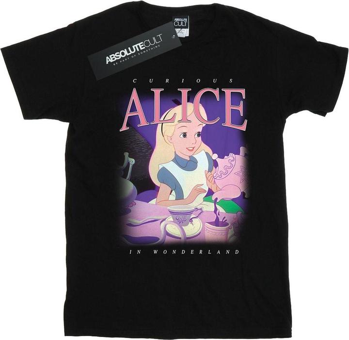 Actual product image Disney Womens/Ladies Alice in Wonderland Montage Cotton Boyfriend T-Shirt (XXL)