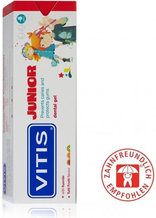 Actual product image Vitis Junior tooth gel (75 ml)