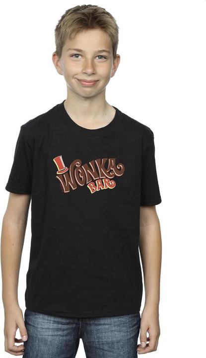 Immagine prodotto Willy Wonka & the Chocolate Factory Bar Logo Maglietta Ragazzi (128)