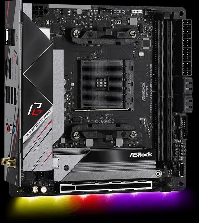 Actual product image AsRock B550 Phantom Gaming ITX (AM4, AMD B550, Mini-ITX)