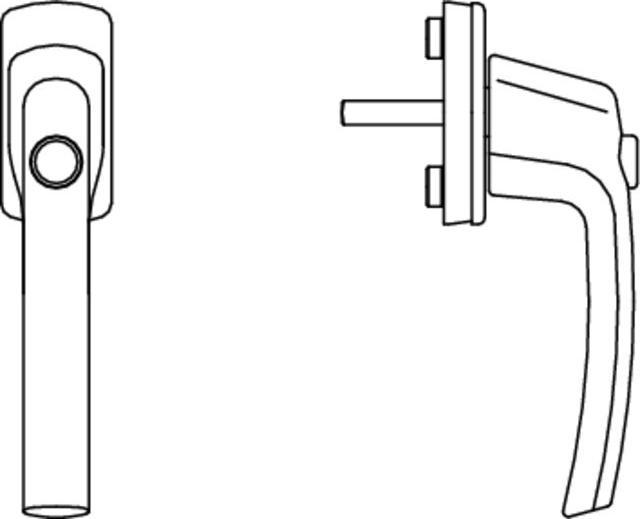 Actual product image Maco Window handle Harmony locking knob Tresor S RC 1+2 (Door handle)