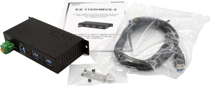 Actual product image Exsys USB hub EX-1185HMVS-2 (USB-B, 4 Ports)