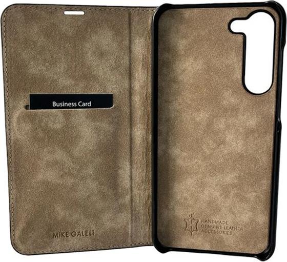 Actual product image Mike Galeli Book cover genuine leather Marc molten lava (Samsung Galaxy S23)