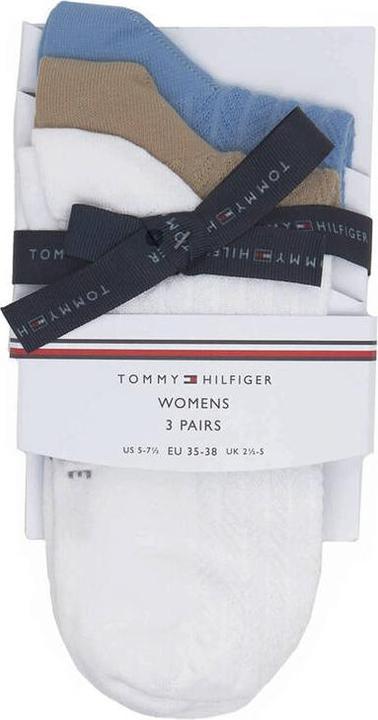 Image du produit Tommy Hilfiger Femmes Th Women 3p Gifting SHORT SOCK, White Combo, 35-38 EU (Lot de 3, 35 - 38)