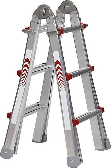 kaiserkraft Teleskop-Klappleiter (Mehrzweckleiter, 298 cm)