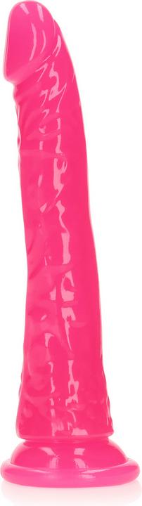 Actual product image RealRock Slim Realistic Dildo with Suction Cup - Glow in the Dark - 7" / 18 cm