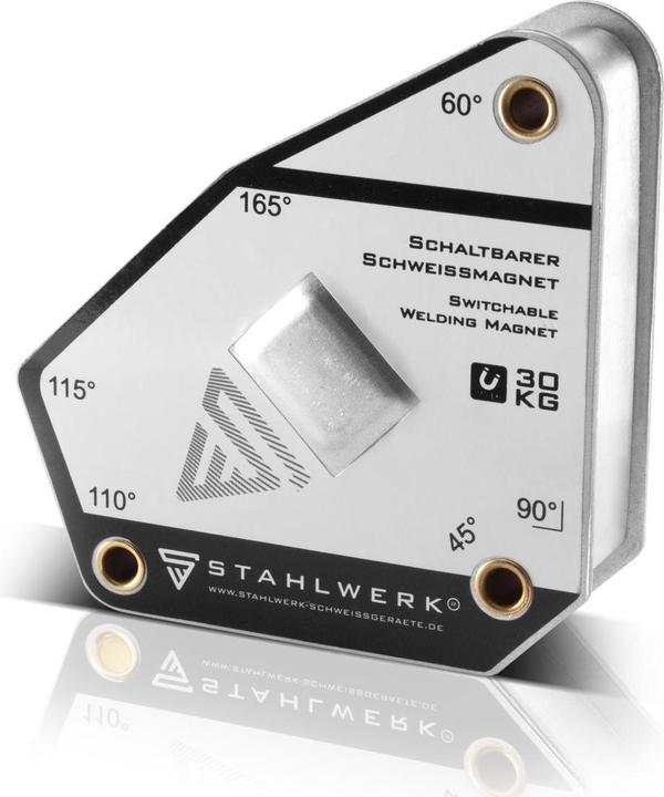 Immagine prodotto Stahlwerk Angolo di saldatura magnetico commutabile 45° - 165° 30 kg / 66 lbs