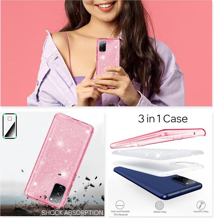 Produktbild Nalia Glitzer Hülle (Samsung Galaxy S20 FE)