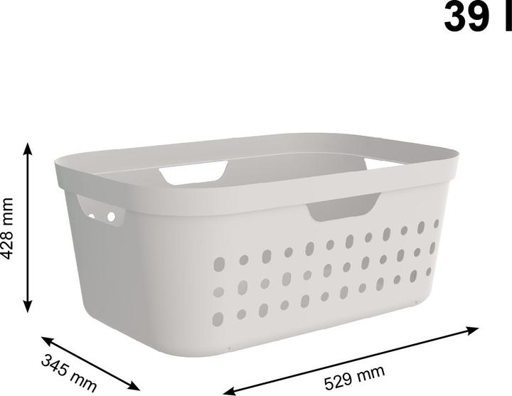 Image du produit Rotho Lot de 3 paniers à linge Jona 39l