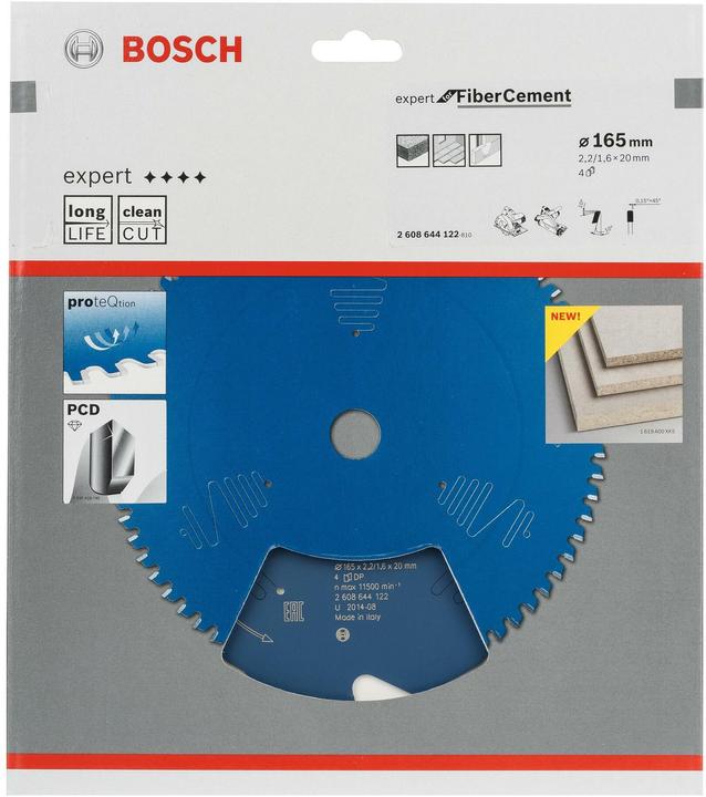 Produktbild Bosch Professional Zubehör Kreissägeblatt Expert for Fibre Cement, 165 x 20 x 2,2 mm, 4