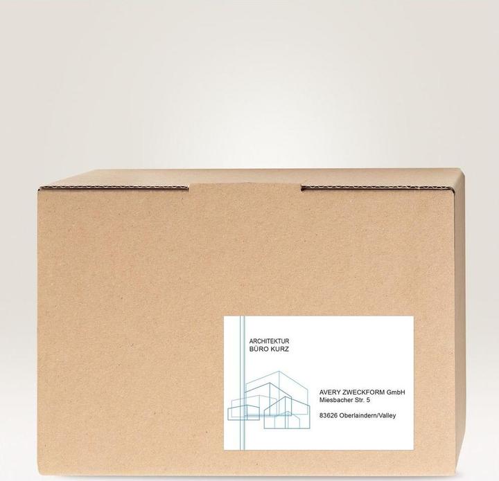 Actual product image Avery Universal labels, removable