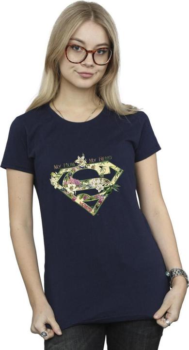 Actual product image Womens/Ladies Superman My Mum My Hero Cotton T-Shirt (XXL)