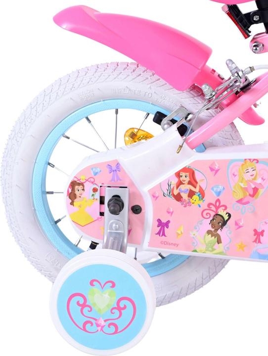 Image du produit Disney Princess Vélo enfant 12 pouces rose - Vélo de princesse avec roues latérales amovibles et 2 (12")