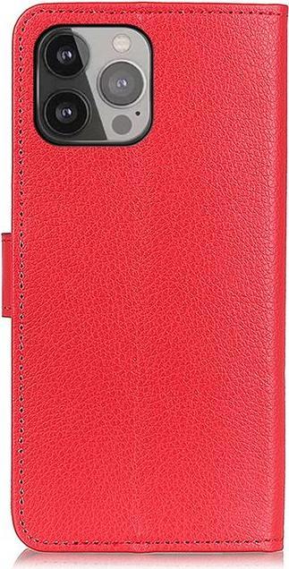 Productafbeelding MU Classic Litchi Leren Boekomslag Serie (Apple iPhone 13 Pro Max)