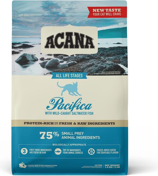 Immagine prodotto Acana Pacifica Cat cibo secco per gatti 1,8 kg (Adulto, 1 pz., 1800 g)