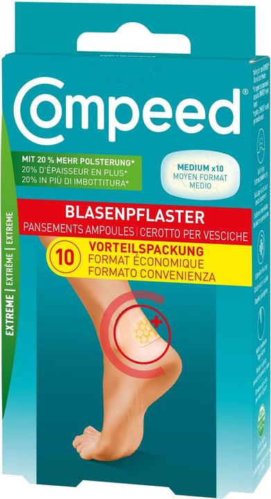 Image du produit Compeed pansement pour ampoules extrême pour talon (10 x)