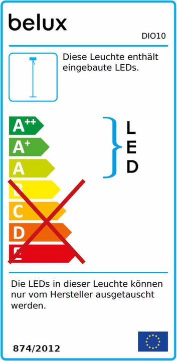 Energie-Label Belux Diogenes Led Stehleuchte