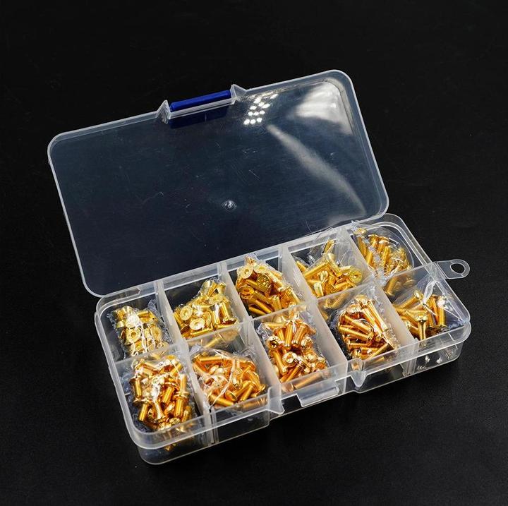 Image du produit Yeah Racing Boîte à vis M3 12.9G Plaqué or (1 Vis par pièce)