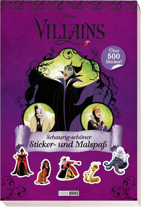 Immagine prodotto Panini Disney Villains: divertimento spaventoso e bellissimo con gli adesivi e da colorare