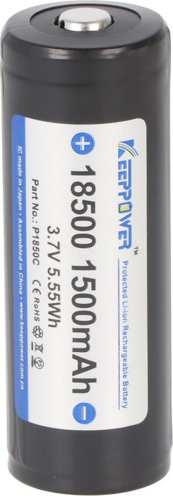 Image du produit Keeppower Batterie protégée 18500 (1 pcs, 18500, 1500 mAh)
