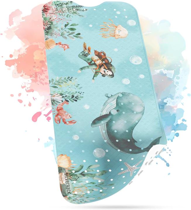 Produktbild Silverrack Kinder Badewannenmatte 100x40 cm - Antirutschmatte Badewanne BPA frei für Kinder und Babys (100 x 40 cm)