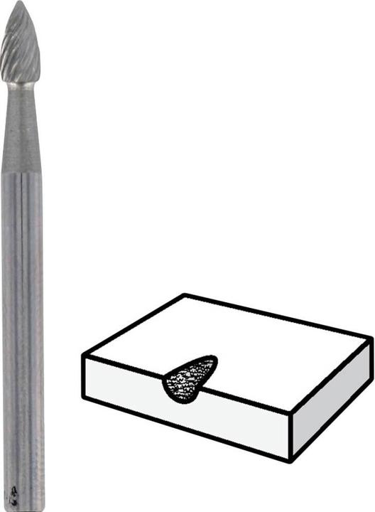 Actual product image Dremel Tungsten carbide milling cutter Ø 3.2 mm (1 piece)