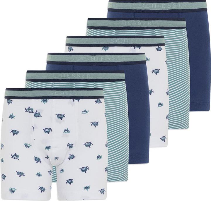 Image du produit Schiesser Lot de 6 shorts / pantalons 95/5 Organic Cotton Retro (92, paquet de 6)