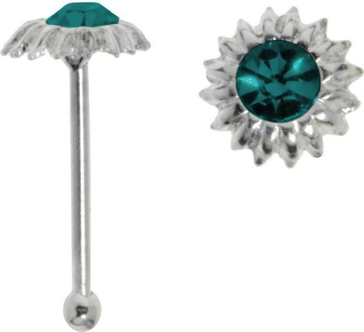 Bijouteria Nasenpiercing (Silber 925, Kristall)