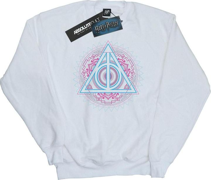 Actual product image Mens Neon Deathly Hallows Sweatshirt (L)